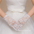High quality lace appliques wrist length lady lace decoration wedding lace gloves